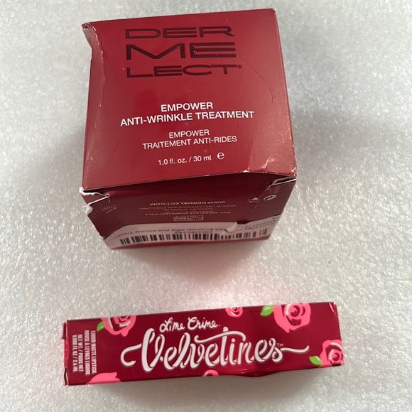 DERMELECT anti wrinkle treatment and pumpkin matte lipstick